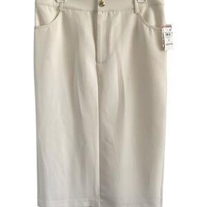 Glamour Ivory Pencil Skirt New with Tags SZ 12